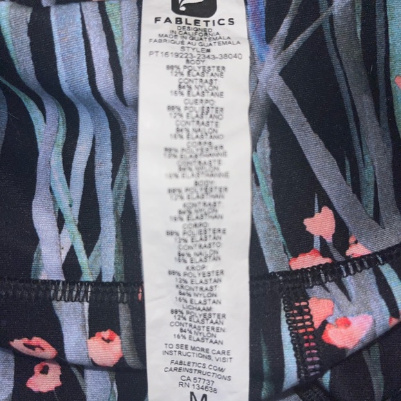 Fabletics Cherry Blossom Floral Leggings - Picture 2 of 5